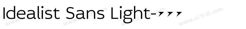 Idealist Sans Light字体转换